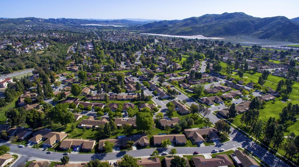 Drone image of neighbourhood on Australian law firm website