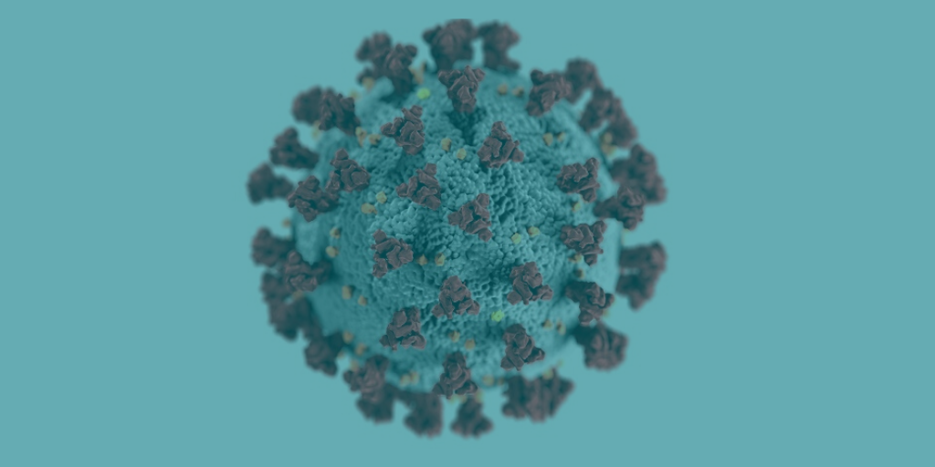 Covid virus image on Australia law firm website